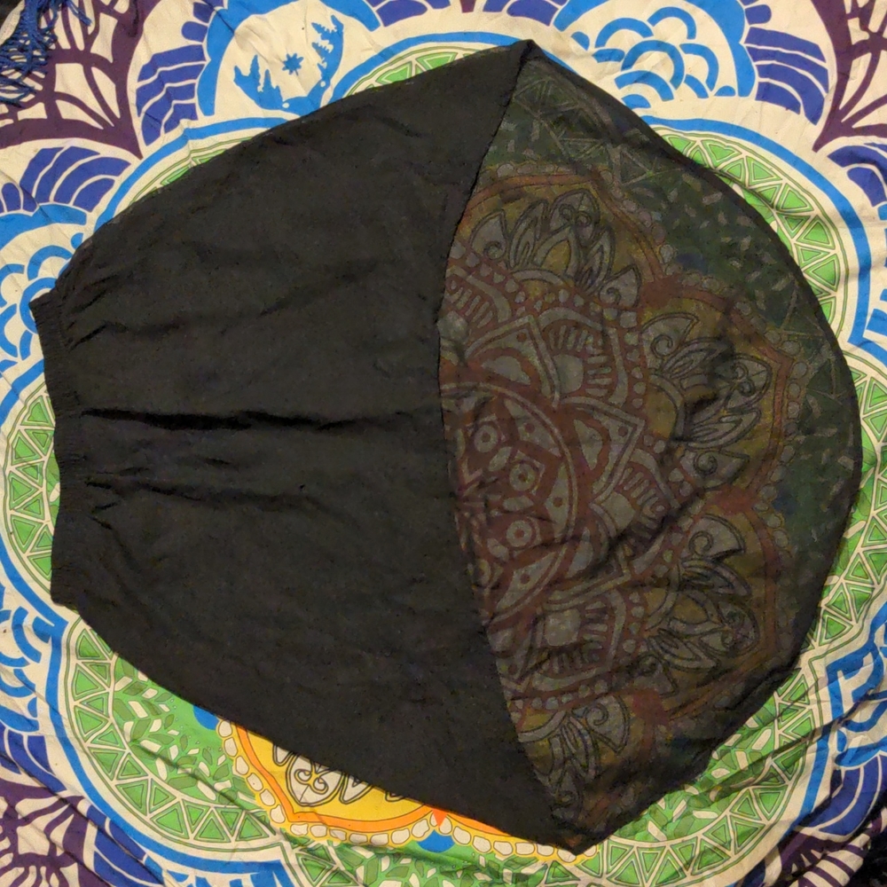 Forever 21 | Black Mesh Asymmetrical Skirt